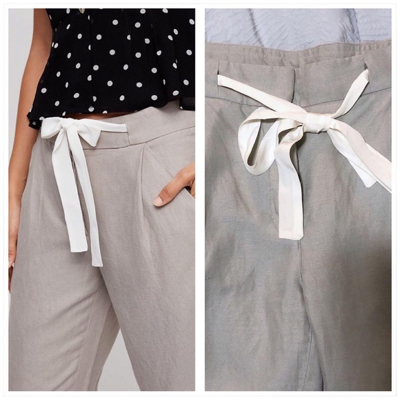 Aritzia Wilfred Cropped Allant Pant (Linen) - Picture 2 of 5